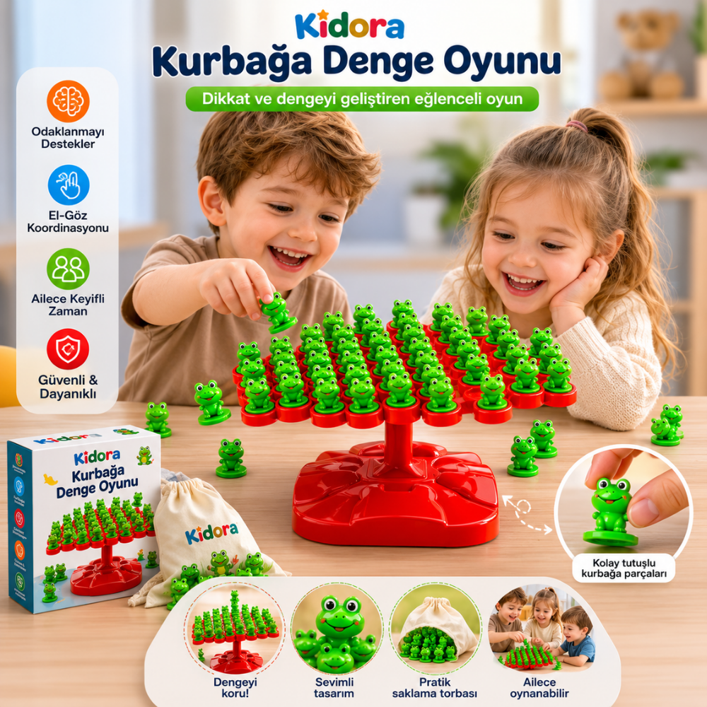 🐸 Kurbağa Denge Oyunu – Eğlenceli ve Öğretici Aile Oyunu