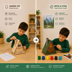 KIDORA Ahşap Boyama & Maket Aktivite Seti