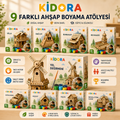 KIDORA Ahşap Boyama & Maket Aktivite Seti